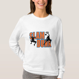 slam dunk basketbal ontwerp t-shirt