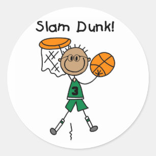 Slam Dunk Basketbal Stickers
