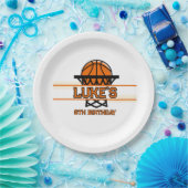 Slam Dunk Basketbal Verjaardag Papieren Cup Bordje (Feest)