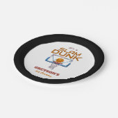Slam Dunk Basketball Any Age Birthday Papieren Bordje (Gekanteld)