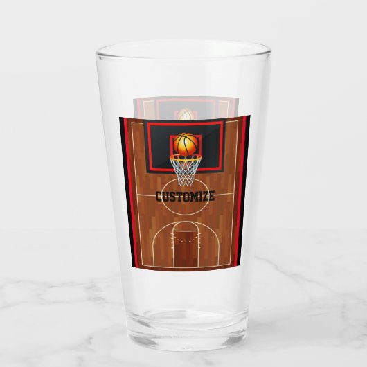 Slam Dunk Basketball Glas (Achterkant)