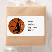 Slam Dunk Basketball Player Etiket (Insitu)