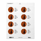 Slam Dunk Basketball Player Etiket (Full Sheet)