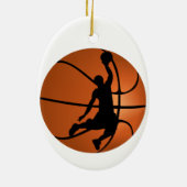 Slam Dunk Basketball Player Keramisch Ornament (Achterkant)