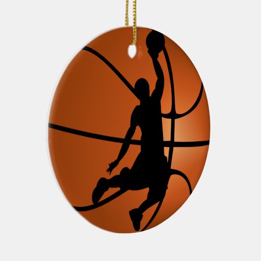 Slam Dunk Basketball Player Keramisch Ornament (Rechts)