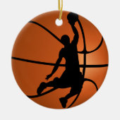Slam Dunk Basketball Player Keramisch Ornament (Voorkant)
