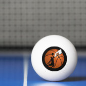 Slam Dunk Basketball Player met Hoop op Ball (Net)