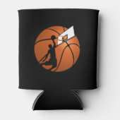 Slam Dunk Basketball Player met Hoop op Ball Blikjeskoeler (Voorkant)