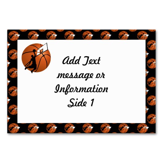 Slam Dunk Basketball Player met Hoop op Ball Kaart (Voorkant)