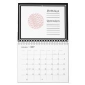 Slam Dunk Basketball Player met Hoop op Ball Kalender (Jan 2027)