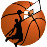 Slam Dunk Basketball Player met Hoop op Ball Staand Fotobeeldje<br><div class="desc">Bedankt dat je langs bent gekomen. Gravityx9 Design bieden een grote verscheidenheid aan design en afbeeldingen. Neem contact met mij op voor informatie over nieuwe producten. ... ..Als u op zoek bent naar meer sportproducten,  klikt u op het onderstaande label -SPORTS4You- of bezoekt u de sportsectie van deze winkel.</div>