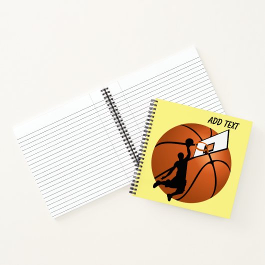 SLAM DUNK. Basketball Player Notitieboek (Binnen)