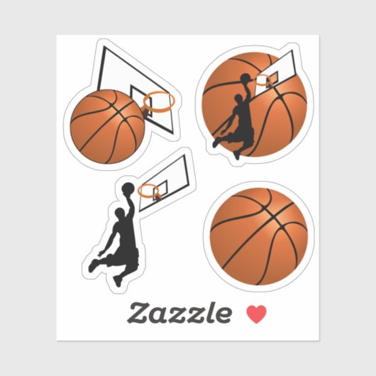 SLAM DUNK. Basketball Player Sticker (Vel)