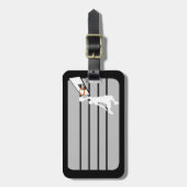 Slam Dunk Basketball Player - White Silhouette Bagagelabel (Voorkant verticaal)