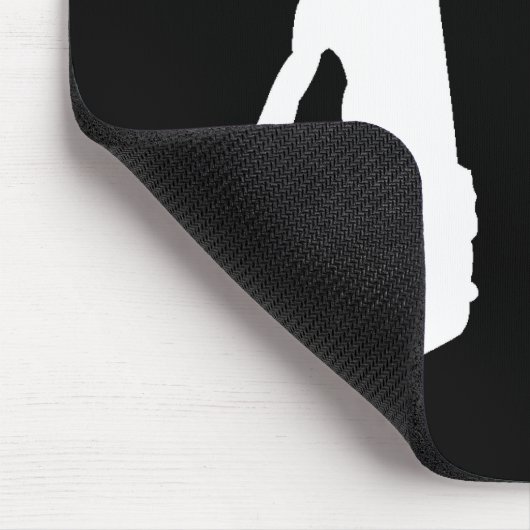 Slam Dunk Basketball Player - White Silhouette Muismat (Hoek)