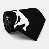 Slam Dunk Basketball Player - White Silhouette Stropdas (Opgerold)