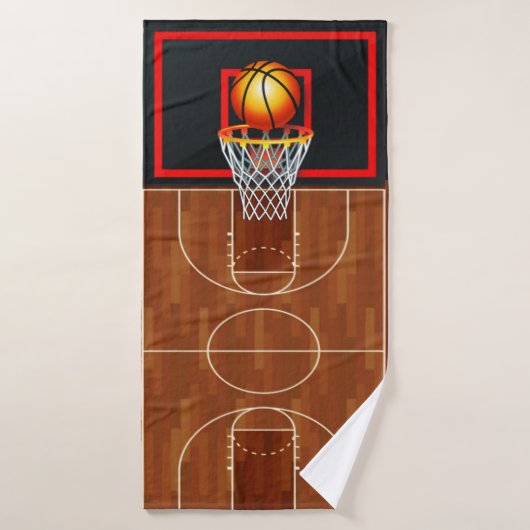 Slam Dunk Basketball Theme Bad Handdoek (Badhanddoek)