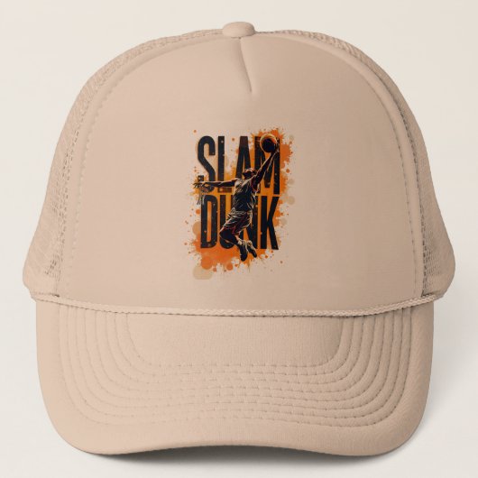 Slam Dunk Basketbalposter - Modern Design Trucker Pet (Voorkant)
