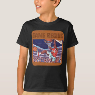 Slam Dunk basketbalspel begint T-Shirt
