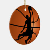 Slam Dunk Basketbalspeler Keramisch Ornament (Rechts)