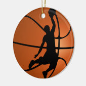 Slam Dunk Basketbalspeler Keramisch Ornament (Links)
