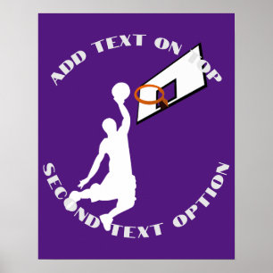 Slam Dunk Basketbalspeler Sport Poster