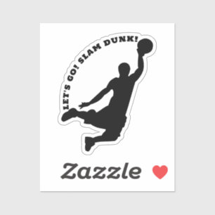 SLAM DUNK. Basketbalspelsport Sticker