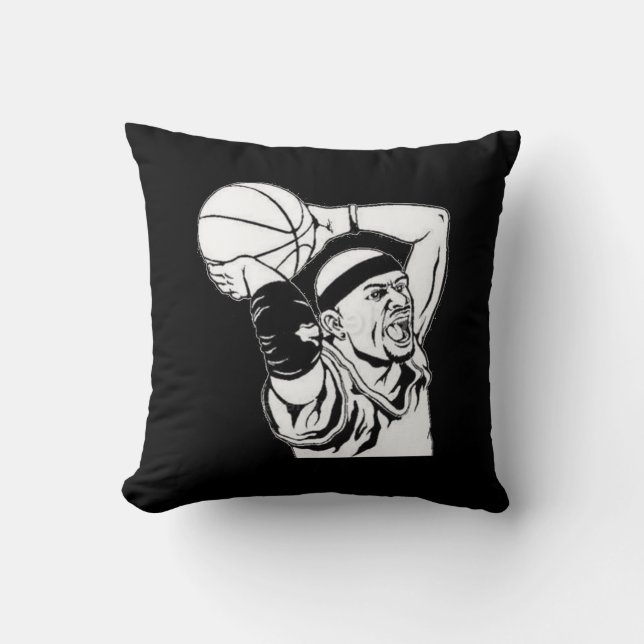 Slam Dunk - Black and White Pillow Kussen (Voorkant)