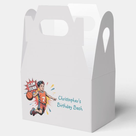 Slam Dunk Boy Verjaardag Bash Bedankdoosjes (Geopend)
