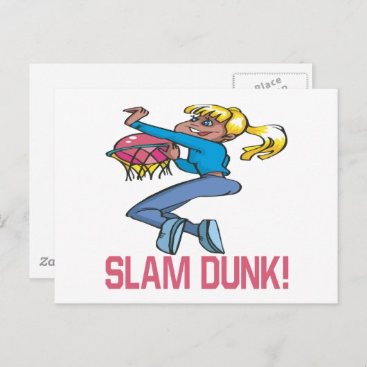 Slam Dunk Briefkaart (Voorkant / Achterkant)
