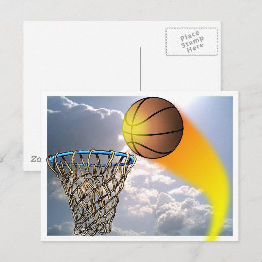 Slam-Dunk Briefkaart (Voorkant / Achterkant)