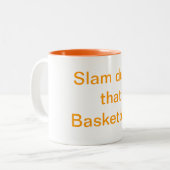 Slam dunk dat basketbal Humor Mok (Voorkant links)