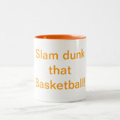 Slam dunk dat basketbal Humor Mok (Center)