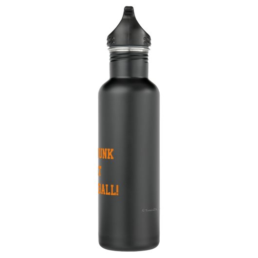 Slam Dunk dat Basketball Black Sinaasappel Waterfles (Rechts)