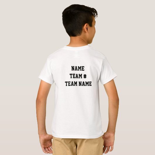 Slam Dunk dat Basketball Kinder Team Name T-shirt (Achterkant volledig)