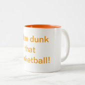 Slam dunk die Basketbal Humor Mok (Voorkant rechts)