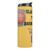 Slam Dunk Die Basketbalnaam Thermosbeker (Gedraaid links)