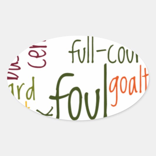 Slam Dunk Dreams: Basketbal - Game of Champions Ovale Sticker (Voorkant)