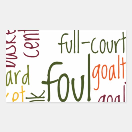 Slam Dunk Dreams: Basketbal - Game of Champions Rechthoekige Sticker (Voorkant)