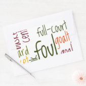 Slam Dunk Dreams: Basketbal - Game of Champions Rechthoekige Sticker (Envelop)