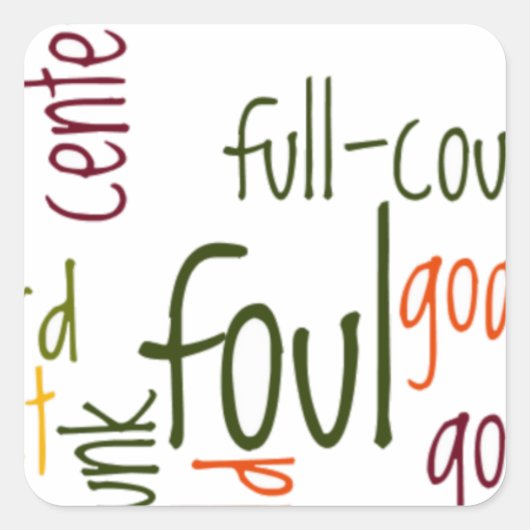 Slam Dunk Dreams: Basketbal - Game of Champions Vierkante Sticker (Voorkant)