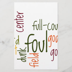 Slam Dunk Dreams Basketbal - Het spel van kampioen Briefpapier