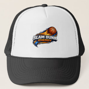 Slam Dunk Energy Basketbalpet   Krachtig Oranje Bl Trucker Pet