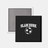 Slam Dunk - Grappige Sketll Voetbal Sporten Magneet (Voorkant / Achterkant)