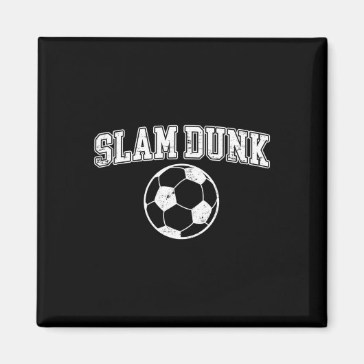 Slam Dunk - Grappige Sketll Voetbal Sporten Magneet (Voorkant)