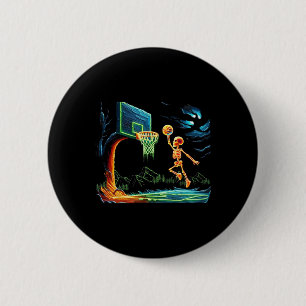 Slam Dunk Hoop Basketbal Halloween Mannen Boys Fan Ronde Button 5,7 Cm