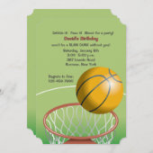 Slam Dunk Invitation Kaart (Voorkant / Achterkant)