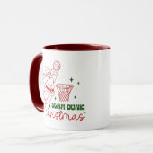 Slam Dunk Kerst Basketbal Mok (Voorkant links)