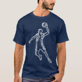 Slam Dunk Light-ontwerp van de basketbalspeler T-shirt (Voorkant)