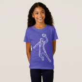 Slam Dunk Light-ontwerp van de basketbalspeler T-shirt (Voorkant volledig)